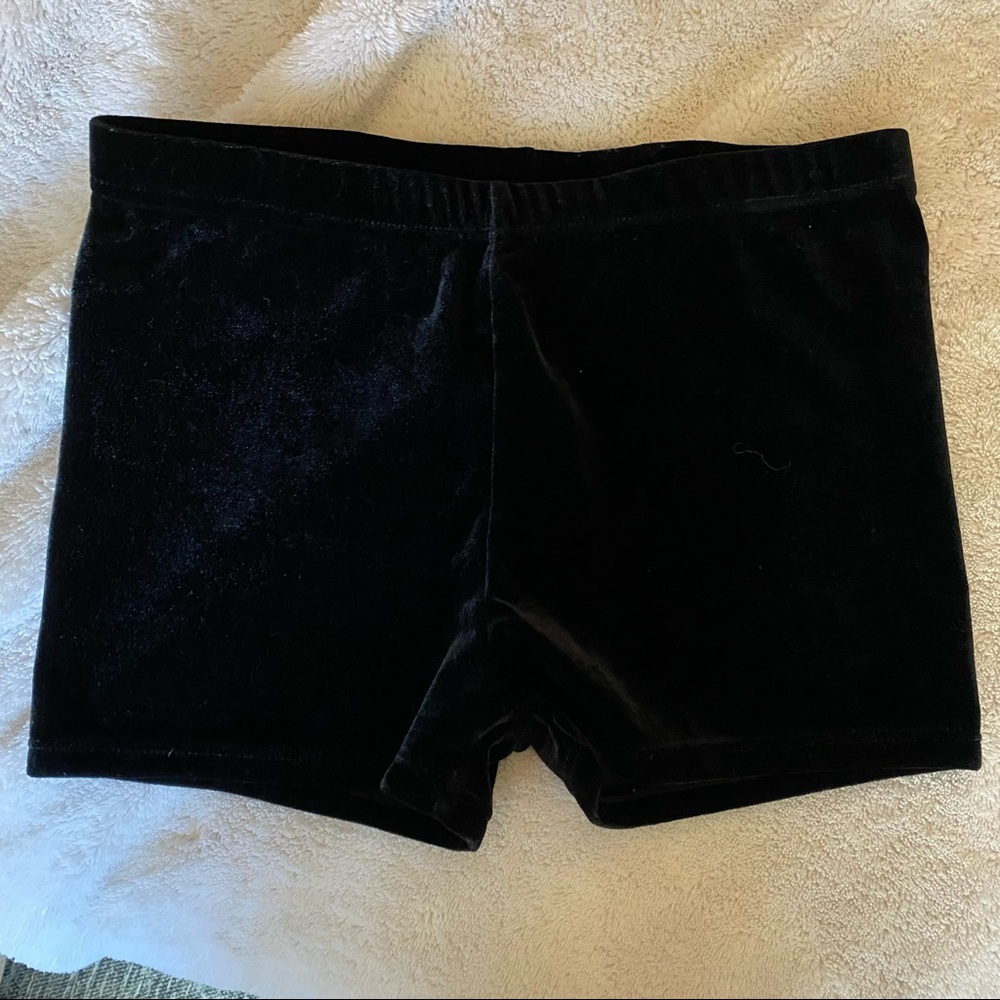 Velvet mini booty shorts